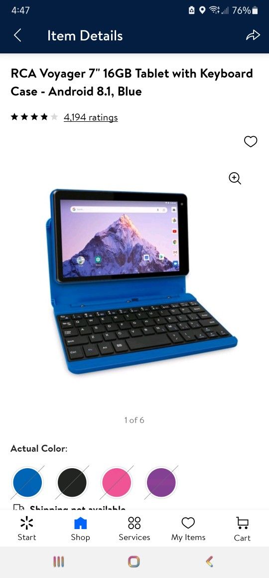 RCA Tablet With Keyboard