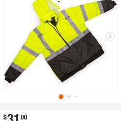 Yellow Mesh Safety Bomber Jacket Size XXL