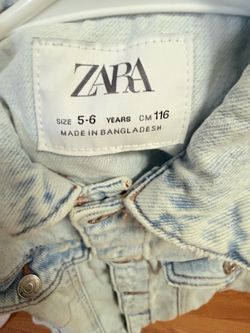 Zara Girls Jean Jacket Size 5-6