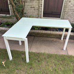 White Glass Office Desk