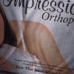Impressions Orthopedics King Size Matress And  Or B/oBox Springs And Bed Frame used Butt Like New No Stains