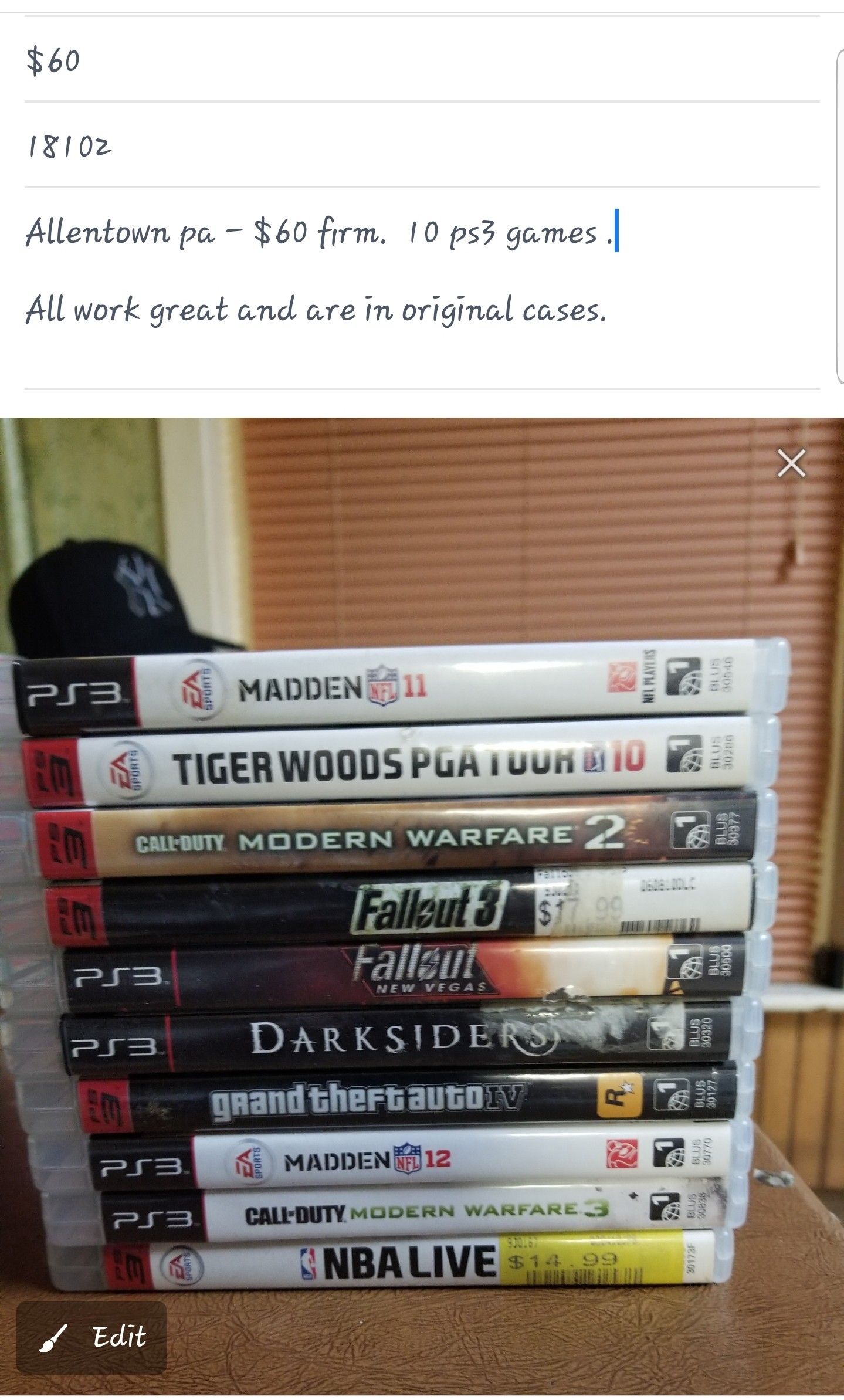 10 ps3 games