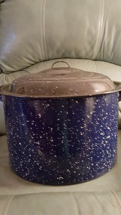 Large Enamel Canned with Jar Insert