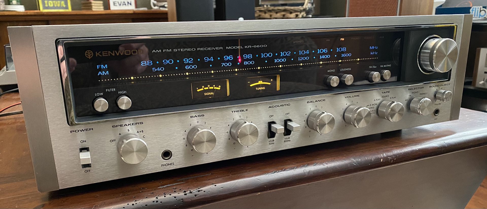 Kenwood KR-6600 Vintage Stereo Receiver 