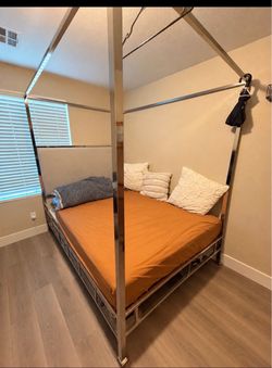 Bed frame with mattress Queen