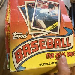 88’ Topps Baseball Card Box 