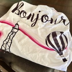 Crib Sheet Parisian Theme & Blanket 