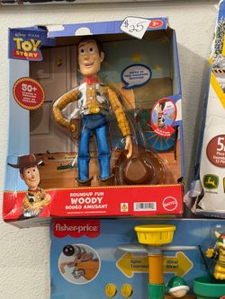 Toy Story Roundup Fun Woody Figure by Mattel