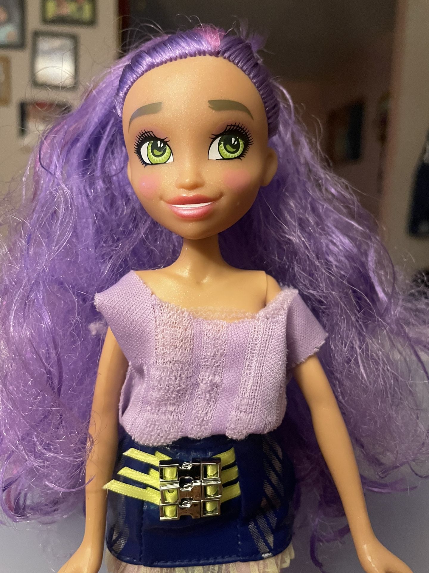 Fashion Doll Fairy 12”Inch Purple Purple Hair Poseable Doll