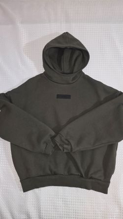 Essentials Fear Of God Hoodie – Ink/Dark Olive (High-Quality Rep) – Size XS