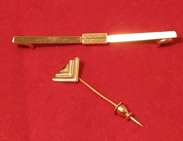 Two SHARO TIE CLIPS