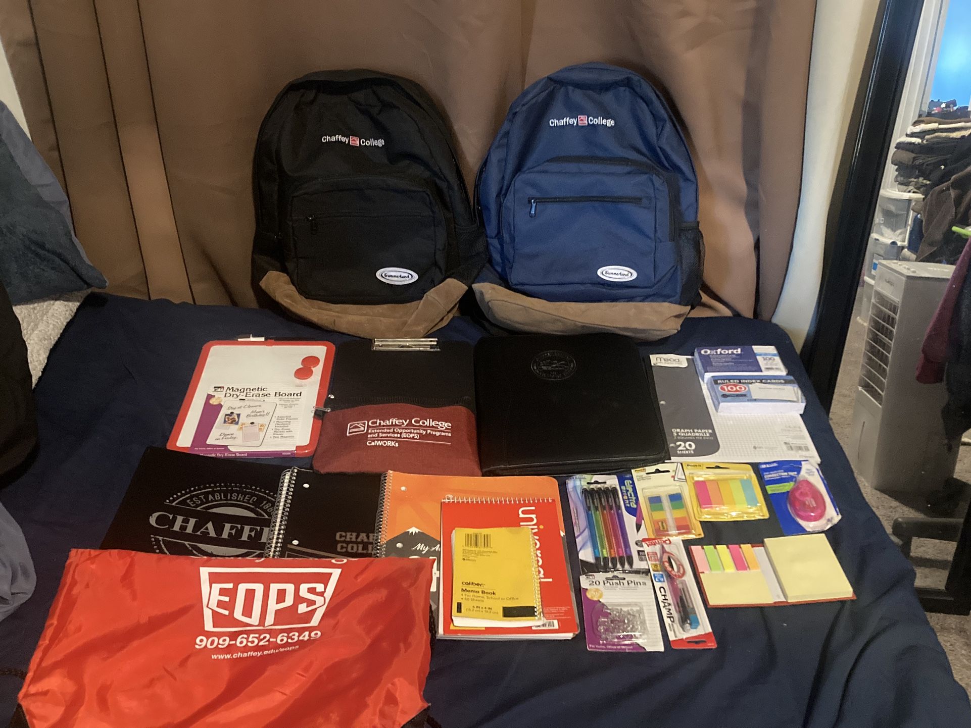 Back-to-School Supply Set – New Backpack + Chaffey College-Branded Supplies 