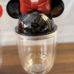 Red Minnie Mouse Double Wall Cup Tumbler 