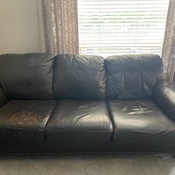 Ethan Allen Barrister Couch, Love Seat, Recliner