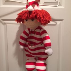 Elf Christmas Stocking - striped outfit