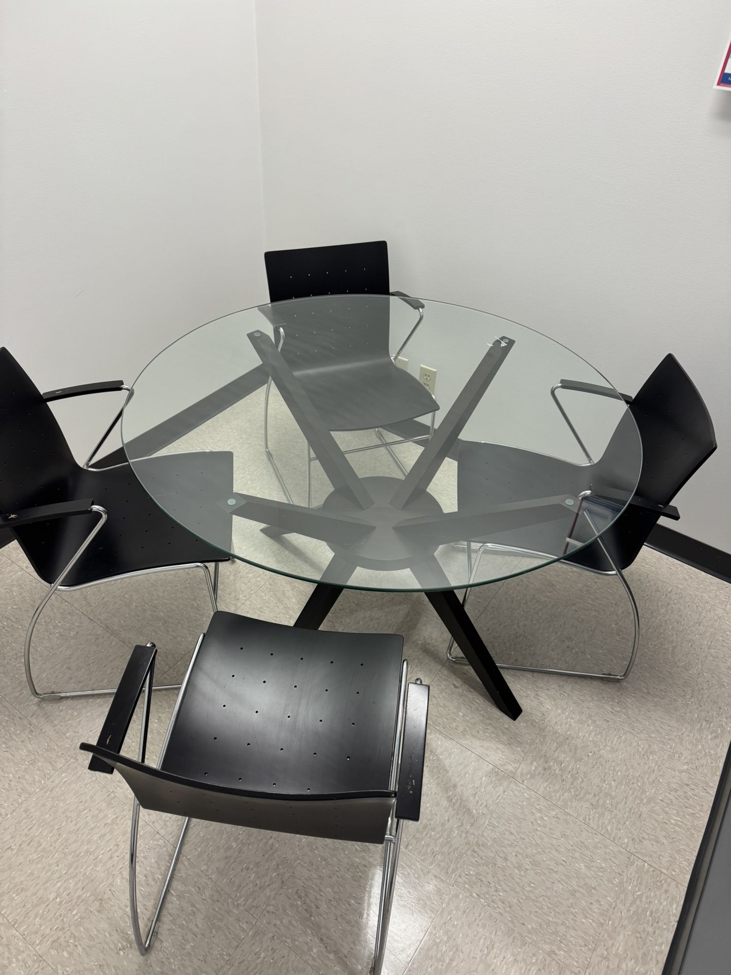 Glass Table And Chairs