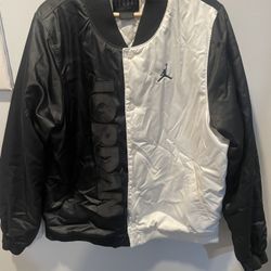 *RARE* Vintage Retro Leather Street Style New York Jets NFL Bomber Jacket  (MINT CONDITION) for Sale in West Hollywood, CA - OfferUp