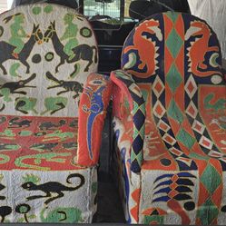 African Beaded Chairs