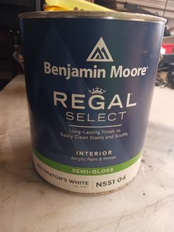 White PAINT Gallon Can 