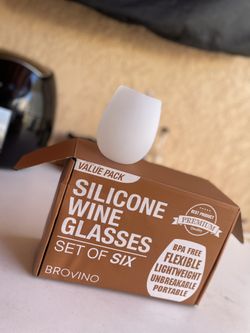 Silicone white glasses