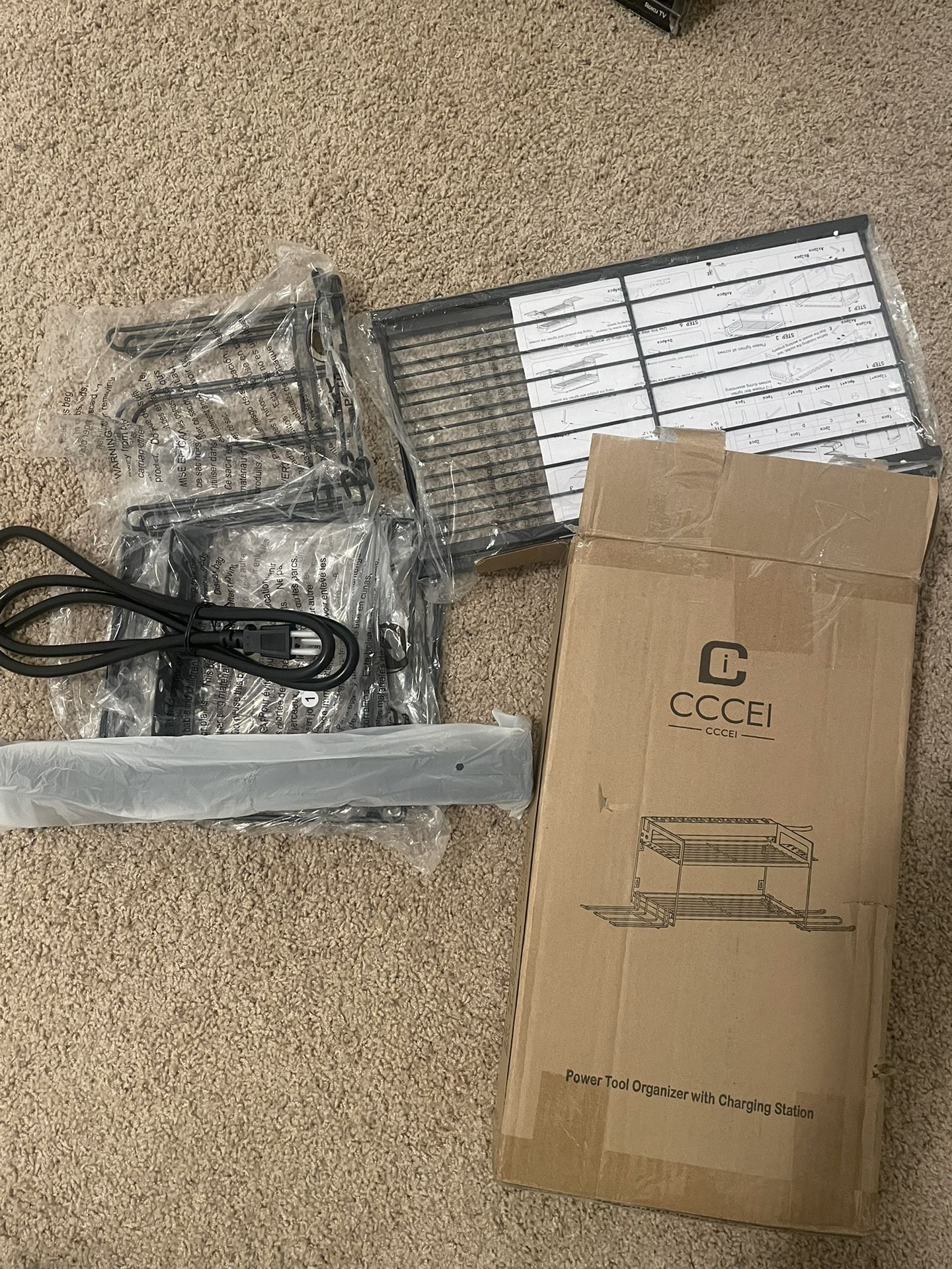 CCCEI Modular Power Tool Organizer Wall Mount Charging Statio