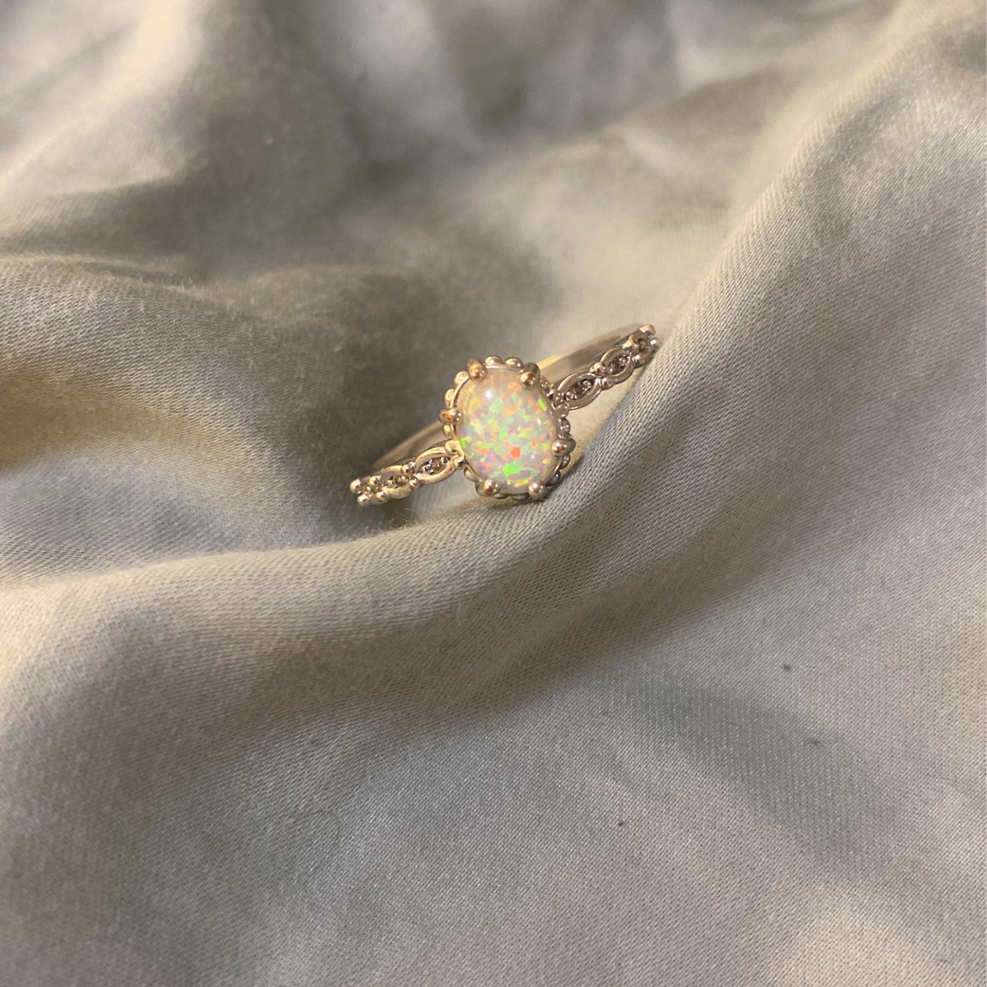 Size 9 Faux Opal Ring