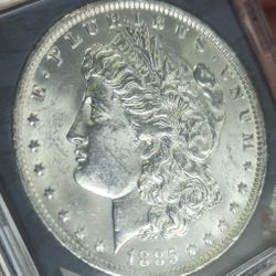 Gem Bu 1885 O Morgan Silver Dollar