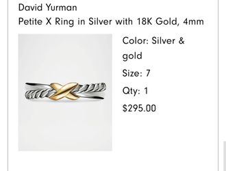 David Yurman size 7 ring