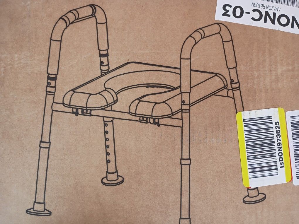 Raised Toilet Seat With Handles 