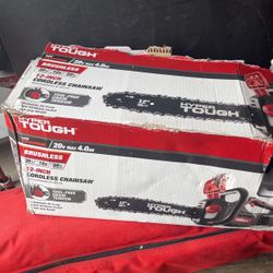 Hyper Tough 20V Max 4.0Ah Battery Powered 12" Brushless Chainsaw