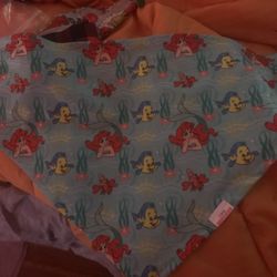New Little Mermaid and Flounder Bandanas Large 