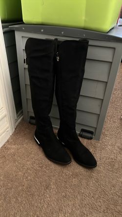 CALVIN KLEIN PRIYA SUEDE NEOPRENE WOMEN BOOTS SIZE 7.5
