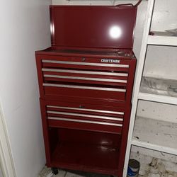 RED CRAFTSMAN TOOLBOX SEE PICS (READ DESCRIPTION)