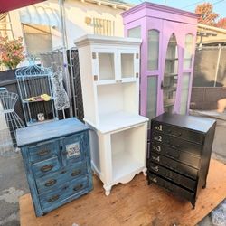Antique Cabinets and Nightstand. Must be gone by Fri Dec 5th!