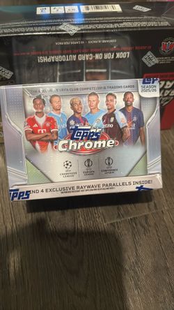 Topps Chrome UEFA Club Competitions 2025-26  Value Box Brand New
