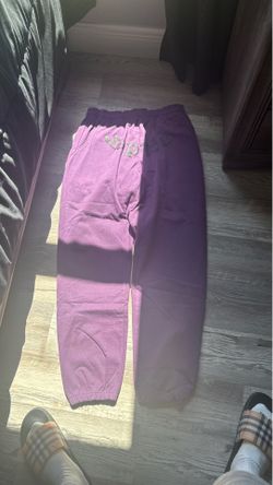 purple spider sweats size small