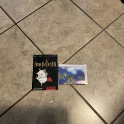 Final Fantasy III SNES Super Nintendo Manual and Map