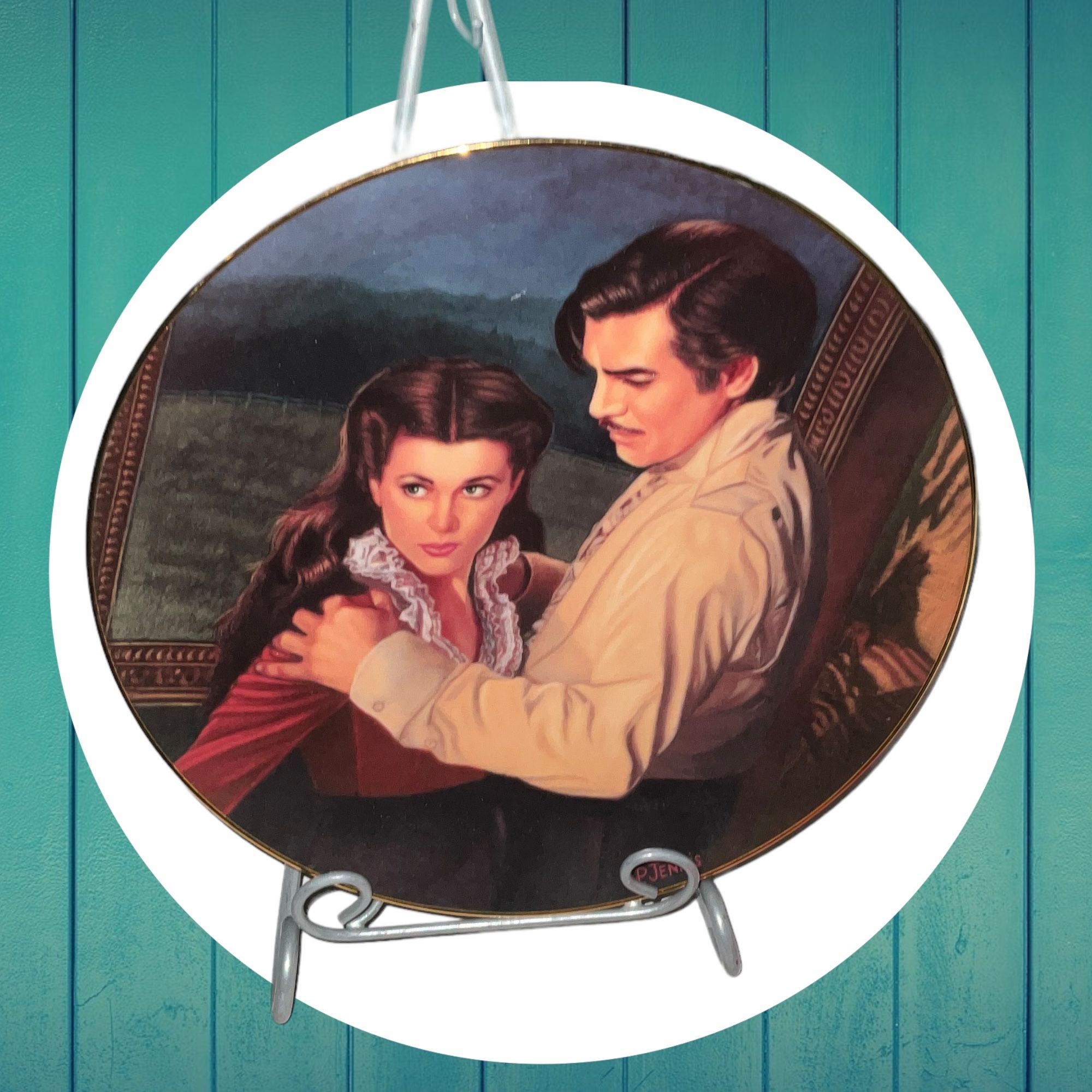 W.L. George Vintage 1993 Eleventh In The Passions Of Scarlett O’Hara Plates “Dangerous Attractions” By Paul Jennis