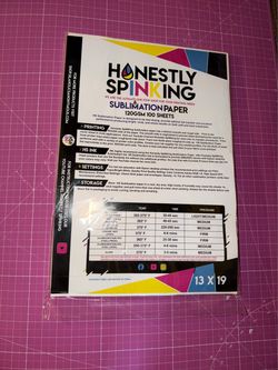 Honestly SpinKing sublimation paper