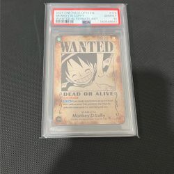Luffy Wanted OP13 Eng PSA 10