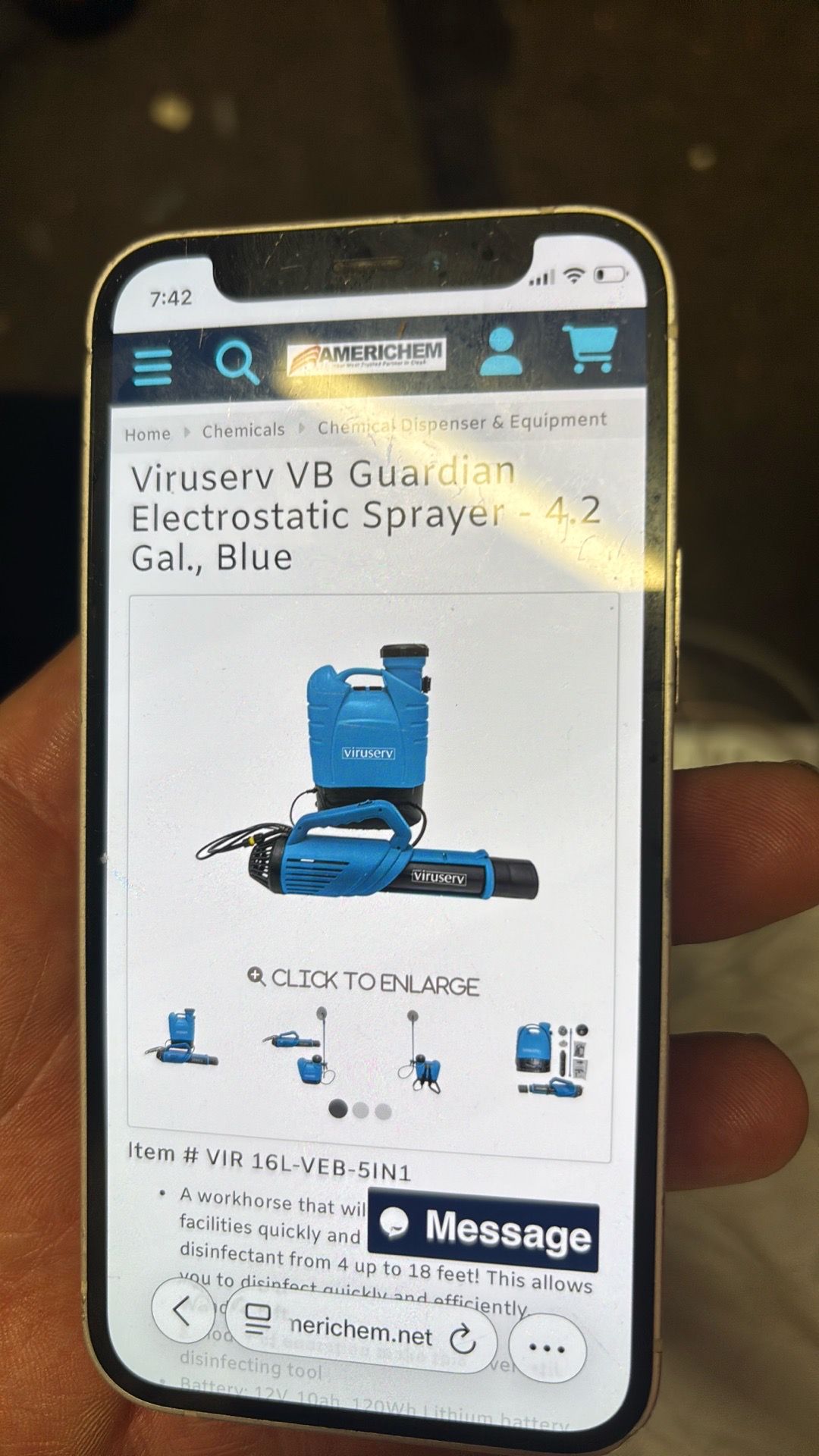 Viruserv Electrostatic Sprayer 5in1