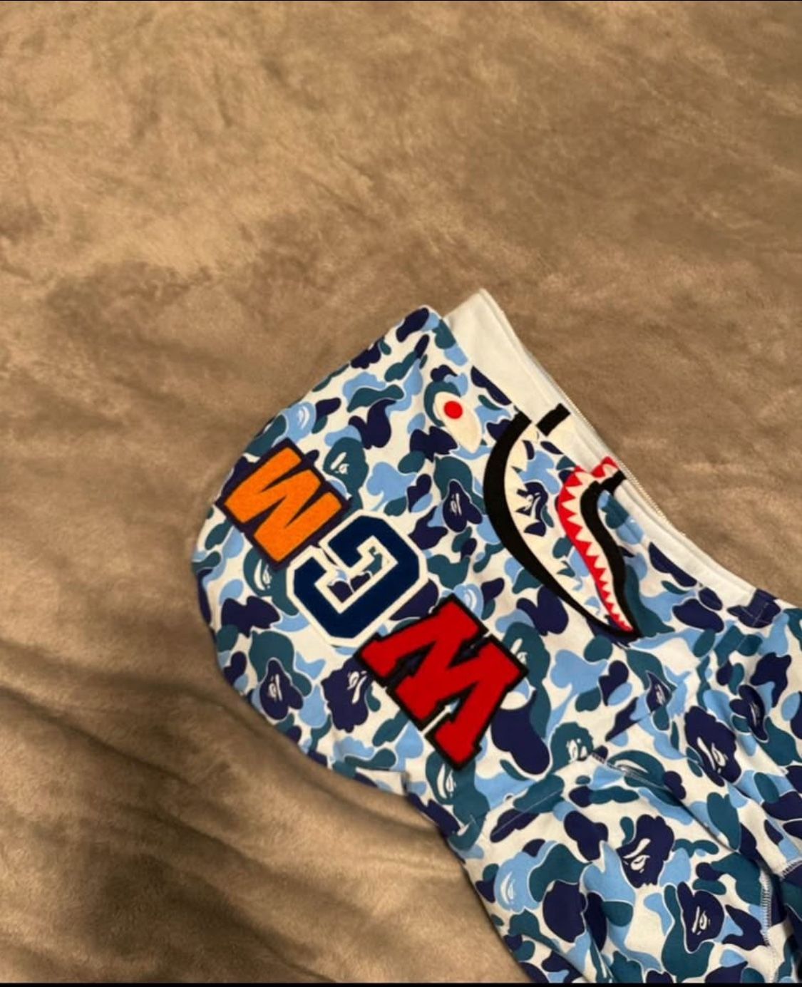 A.B.C Bape Camo Double Shark Full Zip Hoodie