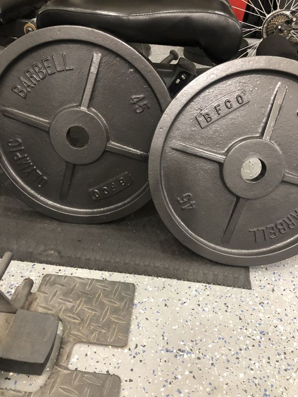Pair of 45lbs olympic weights for sale in anaheim ca offerup