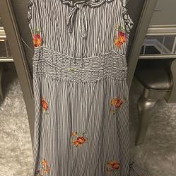 Floral Striped Dress