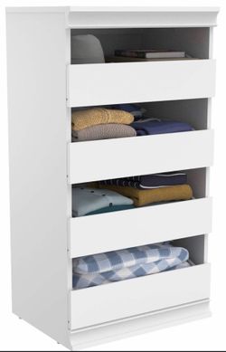 ClosetMaid Modular storage unit with 4 drawers, wood closet organizer white