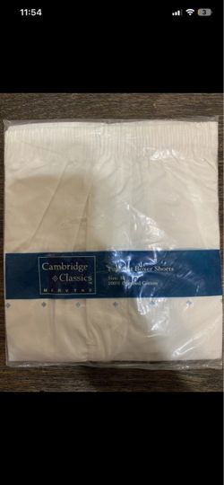 Vintage Underwear Cambridge Classics Mervyns Full Cut Boxer Shorts Size 38 New
