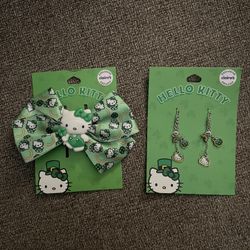 Hello Kitty St. Patrick’s Day Hair Bow