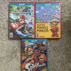 Wii U Game Bundle – Mario Kart 8, Super Mario Maker, Splatoon