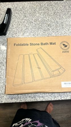 Foldable Stone Bath Mat