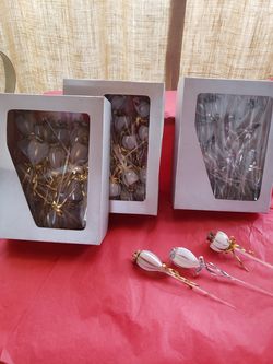 Blow glass party favors for wedding's, Quinceanera, Anniversary